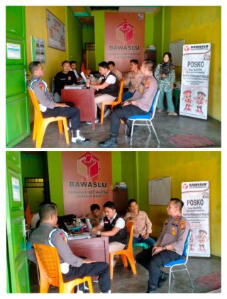 Polsek Benai Tingkatkan Patroli Kondusifitas Kamtibmas Jelang Pemilu Tahun 2024 di Kantor Panwaslu K